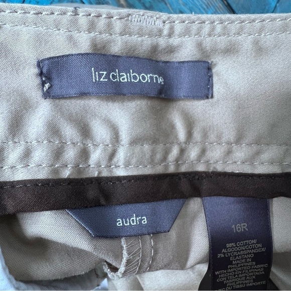 LIZ Claiborne Classic Fit Audra Straight Leg Trousers Size 16 - Picture 6 of 9